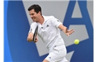 BIRMINGHAM, ENGLAND - JUNE 15:  Tim Henman of England takes part in an exhibition match to honour the late Elena Baltacha during Day Seven of the Aegon Classic at Edgbaston Priory Club on June 15, 2014 in Birmingham, England.  (Photo by Tom Dulat/Getty Images)